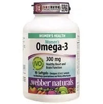 WEBBER NATURALS OMEGA 3 WOMENS 300MG SOFTGEL 90s Webber Naturals