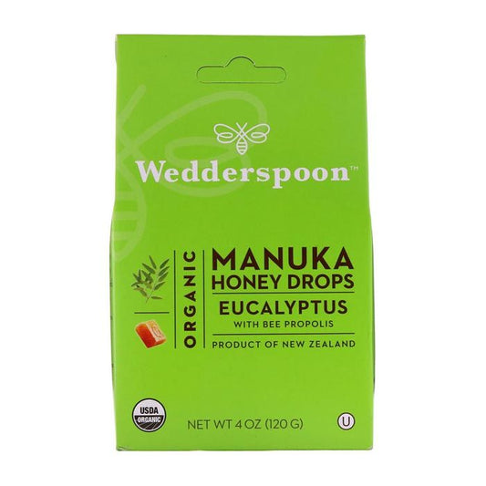 Wedderspoon Organic Manuka Honey Drop Eucalyptus 120 g 20's Wedderspoon