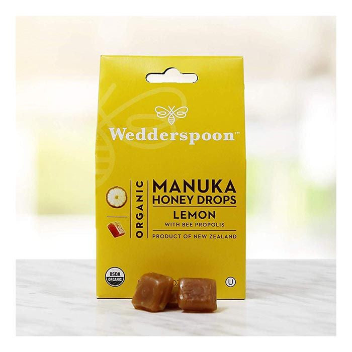 Wedderspoon Organic Manuka Honey Drops Lemon 120g 20's Wedderspoon