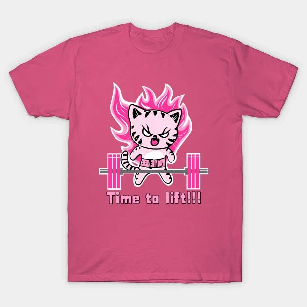 Weight Lifting Cat, Gym Girl, Fitness Girl T-Shirt