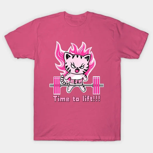 Weight Lifting Cat, Gym Girl, Fitness Girl T-Shirt