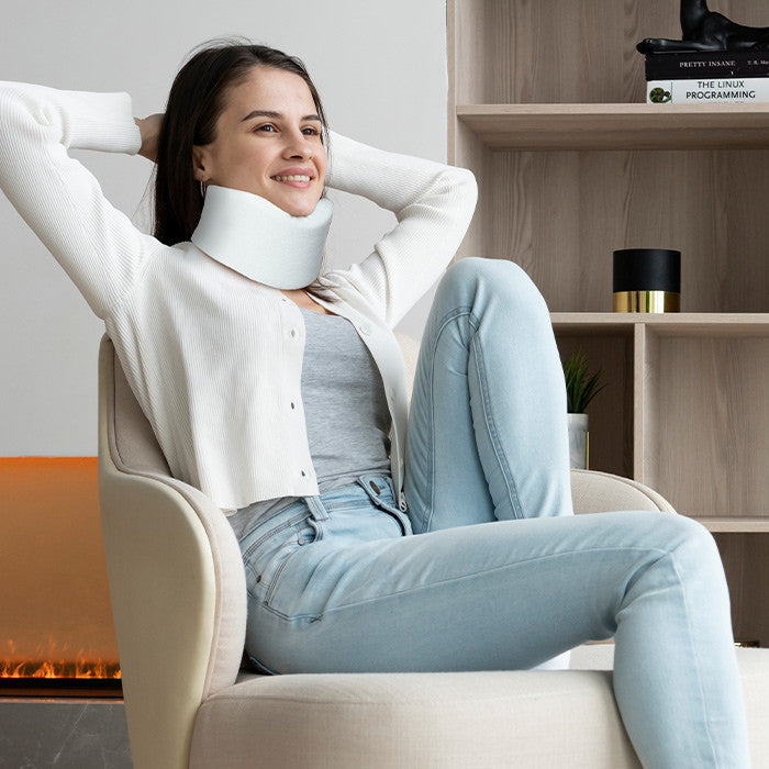 Wellcare Soft Cervical Collar-Small Size Neck Support for Pain Relief Stiffness Injury Recovery & Posture Correction Well care