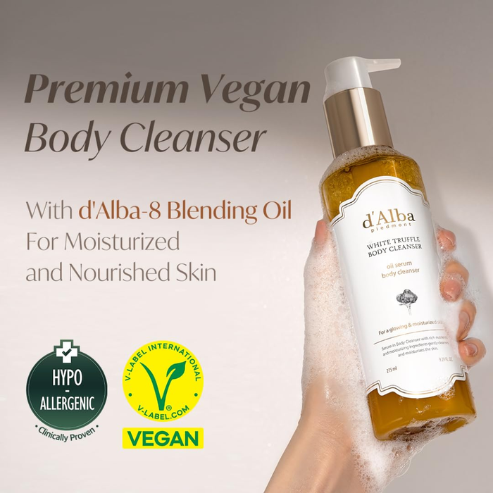 D'Alba Piedmont White Truffle Oil Serum Body Cleanser Nudie Glow Australia