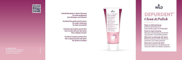 Wild Depurdent Clean & Polish Paste for Teeth Cleaning, 75ml - Makkah Pharmacy