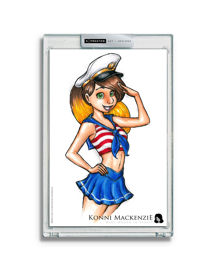 WinS® Konni Mackenzie Sailor Girl Limited Edition Art Slab