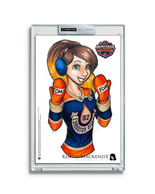 WinS® NHL Konni Mackenzie 2023 Heritage Classic Limited Edition Art Slab