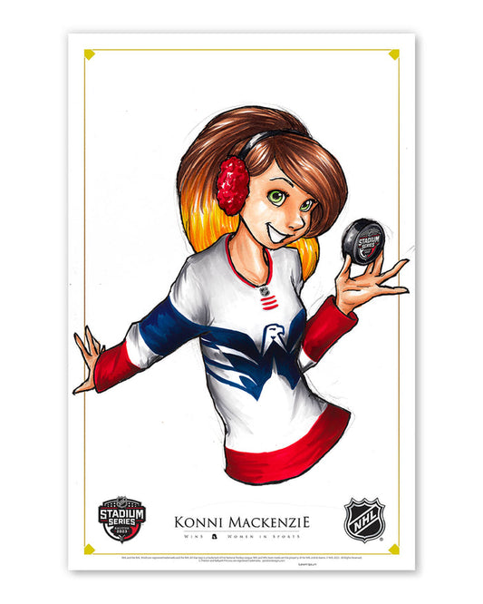 WinS® NHL Konni Mackenzie 2023 Stadium Series Jersey Poster Print