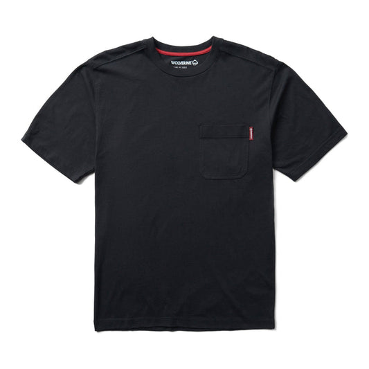 Wolverine Men's Classic Pocket Short Sleeve T-Shirt T-Shirts Wolverine Black 2XL Reg