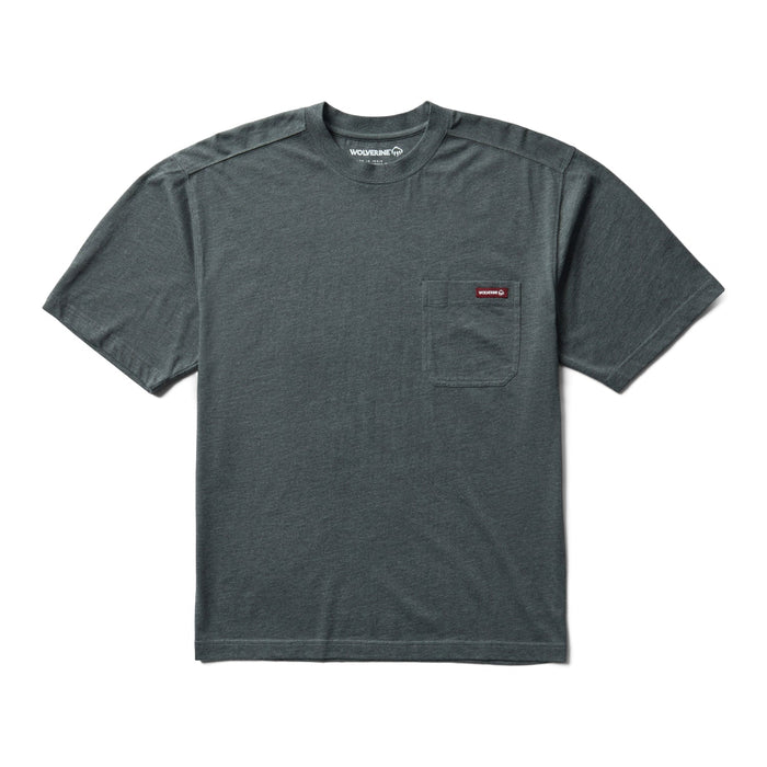 Wolverine Men's Classic Pocket Short Sleeve T-Shirt T-Shirts Wolverine Charcoal Heather 2XL Reg
