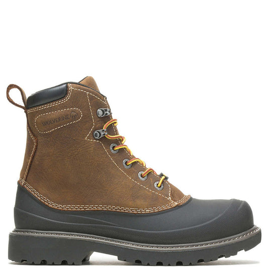 Wolverine Men's Floorhand Swamp 6" Waterproof Steel Toe Boot Work Boots Wolverine Dark Brown 10 M