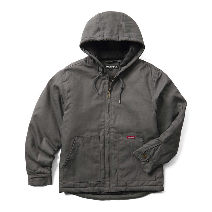 Wolverine Men's Grayson Insulated Canvas Hooded Jacket Jackets & Coats Wolverine Granite 2XL
