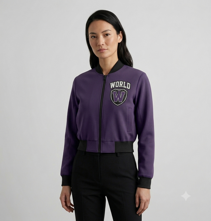 Women's AOP Bomber Jacket | ZEYRAVO product image