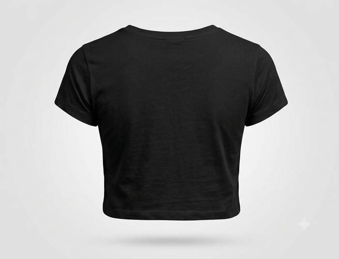 Women's Cotton Half-Sleeve Crop Top