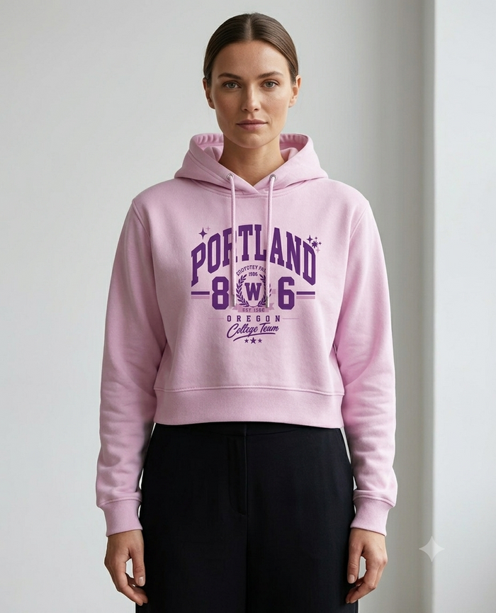 Women's Cropped Hoodie | ZEYRAVO product image