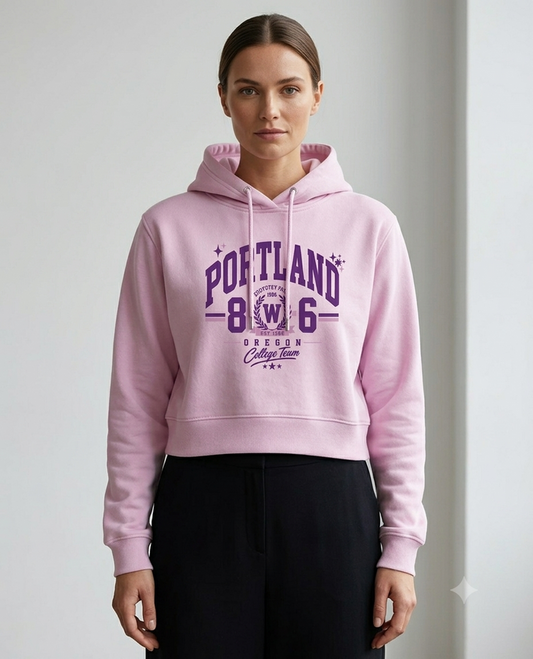 Women's Cropped Hoodie | ZEYRAVO product image