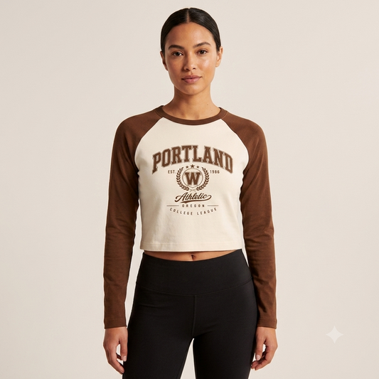 Women's Long-Sleeve Crop Top | ZEYRAVO product image