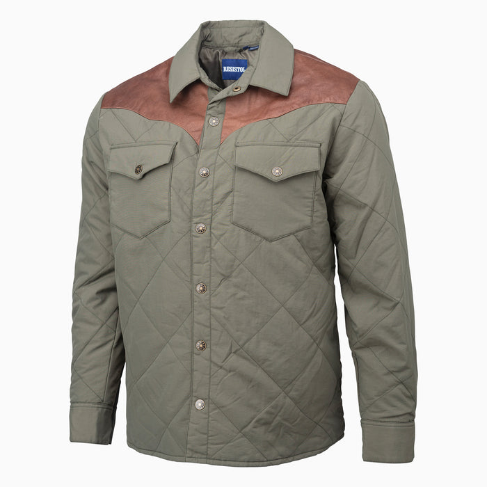 Work Shirt Jacket - Moss Green - RESISTOL Cowboy Hats