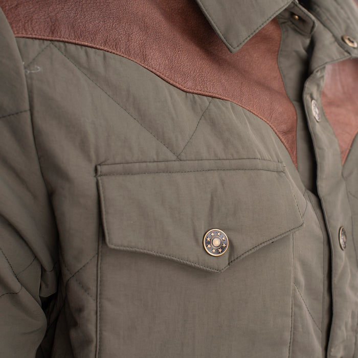 Work Shirt Jacket - Moss Green - RESISTOL Cowboy Hats