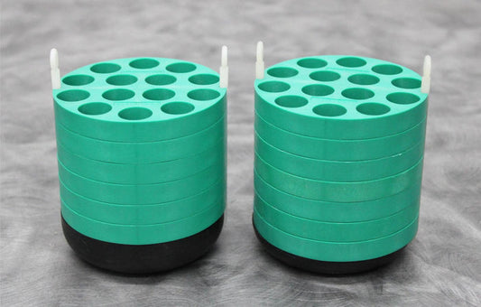 x2 Beckman Coulter 14x15mL Swing Bucket Allegra Rotor Adapters