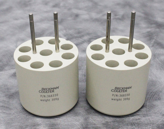 x2 Beckman Coulter 368330 Centrifuge Swing Bucket Rotor Adapter