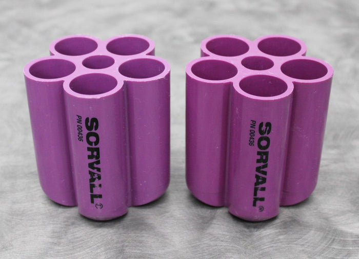 x2 Sorvall 00436 Centrifuge Rotor Adapters 5x50mL Tube Adapters