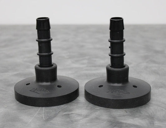 x2 VirTis Wide Mouth Fast Freeze Flask Snap-On Lids with Straight Nylon Adapters