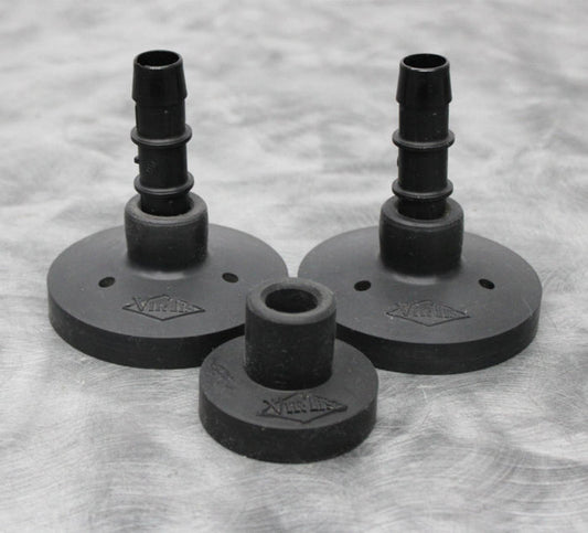 x3 VirTis Fast Freeze Snap-On Lids 1 Sm. for 40-150mL & 2 Wide Mouth 600-2000mL