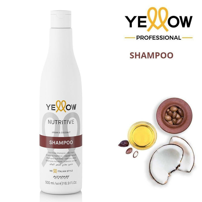 Yellow Nutritive Argan & Coconut Shampoo, 500ml - Makkah Pharmacy