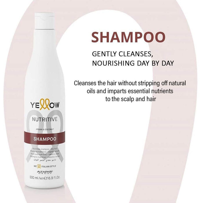 Yellow Nutritive Argan & Coconut Shampoo, 500ml - Makkah Pharmacy