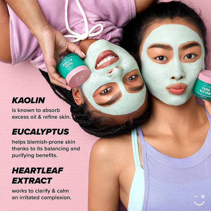 Yoga Kitten Balancing Heartleaf Clay Mask - Korean-Skincare