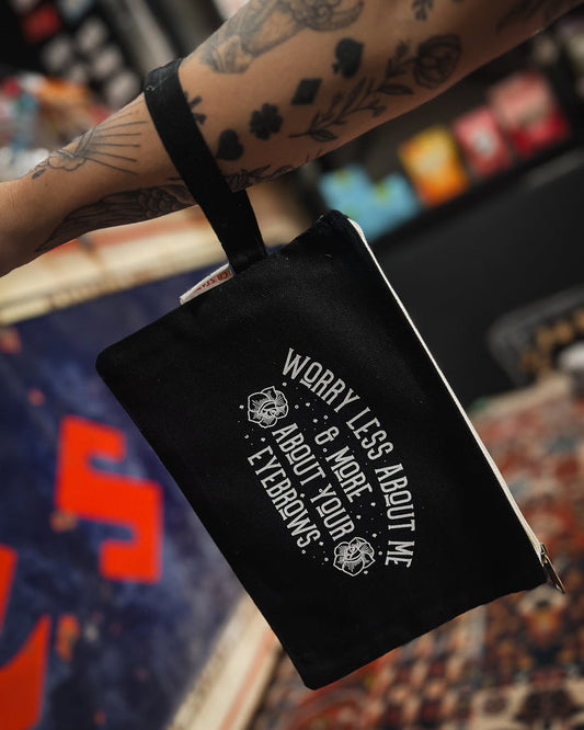 Your Eyebrows Wristlet Travel Pouch
