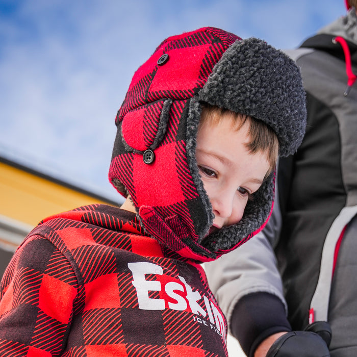 Youth Plaid Alaskan Sherpa Hat