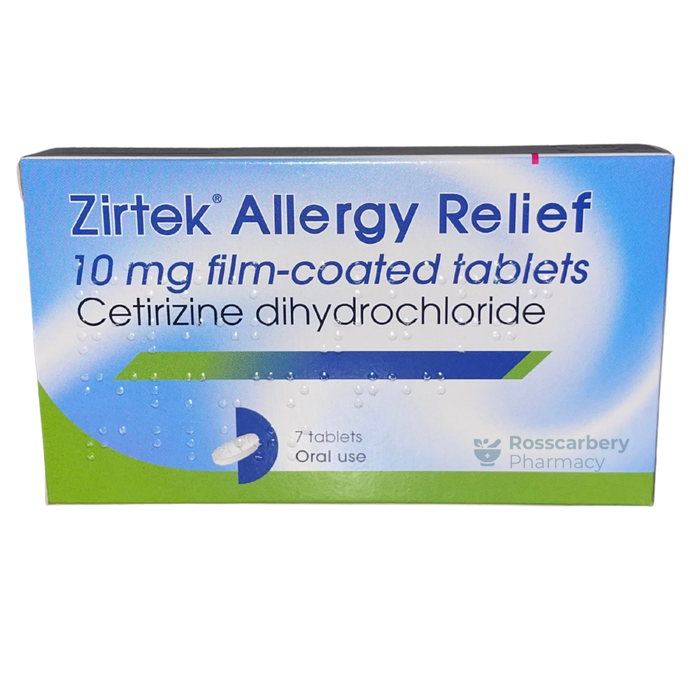 Zirtek Allergy Relief 10mg Film-Coated Tablets
